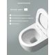 Комплект Ceramicanova подвесной унитаз Play CN3001 инсталляция CN161001 панель смыва CN16-002MB чёрный матовый