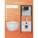 Комплект Ceramicanova подвесной унитаз Play CN3001 инсталляция CN161001 панель смыва CN16-002MB чёрный матовый