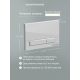 Комплект Ceramicanova подвесной унитаз Play CN3001 инсталляция CN161001 панель смыва CN16-002W белый