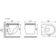 Комплект Ceramicanova подвесной унитаз Forma Rimless инсталляция Balance кнопка Circle хром