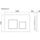 Комплект Ceramicanova подвесной унитаз Forma Rimless инсталляция Balance кнопка Square хром
