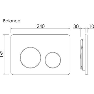 Комплект Ceramicanova подвесной унитаз Play Rimless+ инсталляция Balance кнопка Circle хром