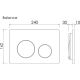 Комплект Ceramicanova подвесной унитаз Play Rimless+ инсталляция Balance кнопка Circle хром