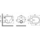 Комплект Ceramicanova подвесной унитаз Ulma Rimless+ инсталляция Balance кнопка Square чёрный матовый