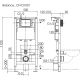 Комплект Ceramicanova подвесной унитаз Ulma Rimless+ инсталляция Balance кнопка Circle хром