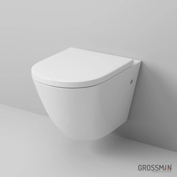 Подвесной унитаз Grossman GR-4411S безободковый белый