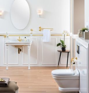 Подвесной унитаз с функцией биде Creavit Antik AN320-00CB00E-0000 белый