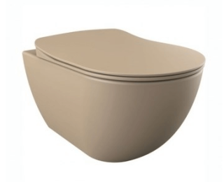 Подвесной унитаз с функцией биде Creavit Free FE320-00CM00E-0000 капучино матовый