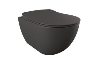 Подвесной унитаз Creavit Free FE322-11AM00E-0000 безободковый антрацит