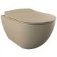 Подвесной унитаз Creavit Free FE322-11CM00E-0000 безободковый капучино матовый