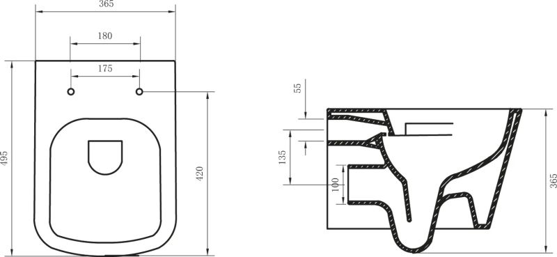 Унитаз подвесной BelBagno Albano BB120CHR/BB120SC с сиденьем микролифт
