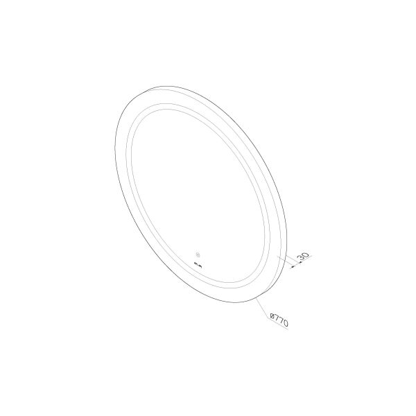 Зеркало Am.Pm X-Joy M85AMOX0801WG с LED-подсветкой ИК- сенсором 80 см
