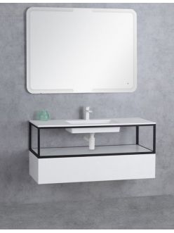 Двухъярусный каркас под раковину Cezares CADRO 50-100/50/30-1C-SO-MET-ST