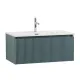 База под раковину BelBagno подвесная с фрезерованными ручками по всей длине фасада с одним выкатн. ящ. 1000х455x350, UNO-1000-1C-SO-AO голубой матовый