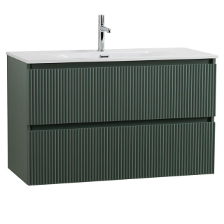 База под раковину BelBagno подвесная с фрезерованными ручками по всей длине фасада с двумя выкатн. ящ., 1200x455x608, UNO-1200-2C-SO-VO  Еловый Матовый