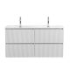База под раковину BelBagno подвесная с фрезерованными ручками по всей длине фасада с четырьмя выкатн. ящ., Bianco Opaco, 1200x455x608, UNO-1200-4C-SO-BO белый матовый