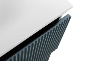 База под раковину BelBagno подвесная с фрезерованными ручками по всей длине фасада с двумя выкатн. ящ.,, 900x455x608, UNO-900-2C-SO-AO голубой матовый