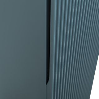 Шкаф-пенал подвесной BelBagno с фрезерованной ручкой с торца фасада, одной распашн. дверц. доводчик., дв. полки, ун.,330x300x1600, UNO-1600-1A-SC-AO Голубой матовый