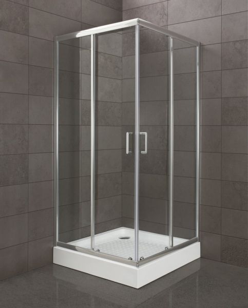 Душевой уголок квадратный, хром BelBagno UNO-195-A-2-90-C-Cr
