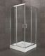 Душевой уголок квадратный, хром BelBagno UNO-195-A-2-90-C-Cr
