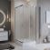 Душевой уголок BelBagno UNO-195-A-2-80-P-Cr хром