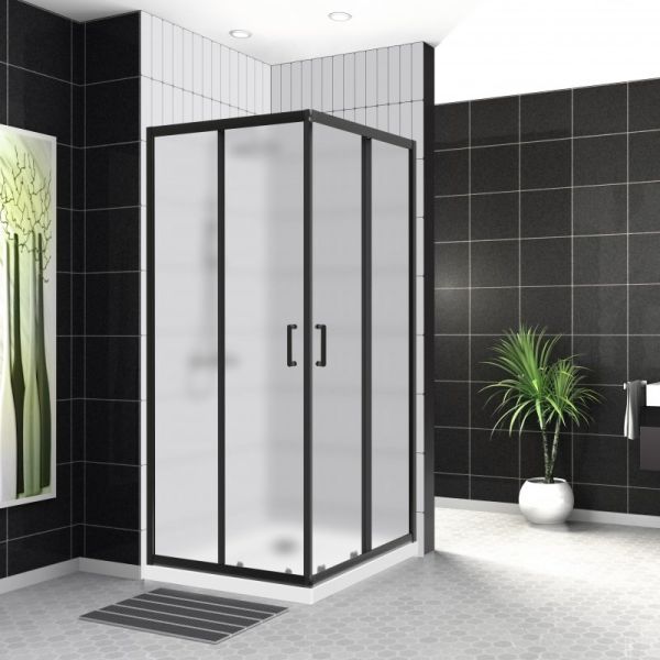Душевой уголок BelBagno Uno 90x90см чёрный UNO-195-A-2-90-P-NERO Душевой уголок BelBagno Uno 90x90см чёрный UNO-195-A-2-90-P-NERO