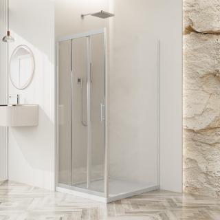 Душевой уголок BelBagno UNO-195-AF-31-100-C-Cr хром