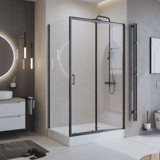 Душевой уголок Belbagno UNO-195-AH-1-110/70-C-NERO 110*70 черный