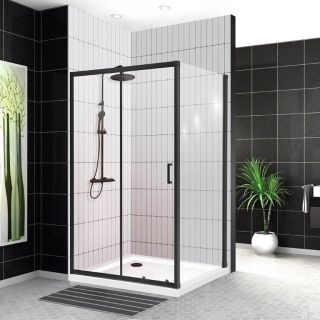 Душевой уголок BelBagno UNO-195-AH-1-120/80-C-NERO 120x80см чёрный/прозрачное Душевой уголок BelBagno UNO-195-AH-1-120/80-C-NERO 120x80см чёрный/прозрачное