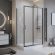 Душевой уголок Belbagno UNO-195-AH-1-130/70-C-NERO 130*70 черный матовый