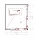 Душевой уголок BelBagno Uno 100x80см чёрный UNO-195-AH-2-100/80-C-NERO