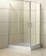 Душевой уголок прямоугольный, хром BelBagno UNO-195-AH-2-120/90-C-Cr