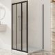 Душевой уголок BelBagno UNO-195-AHF-31-120/70-C-NERO 120*70 черный матовый