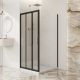 Душевой уголок BelBagno UNO-195-AHF-31-90/80-C-NERO 90*80 черный матовый