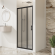Душевая дверь BelBagno UNO-195-BF-3-90-C-NERO черный матовый