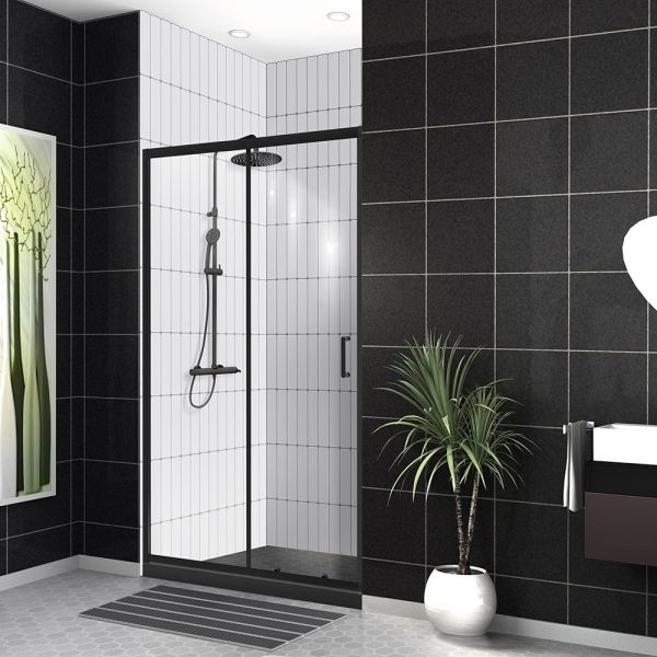 Душевая дверь BelBagno Uno 140см чёрный UNO-195-BF-1-140-C-NERO
