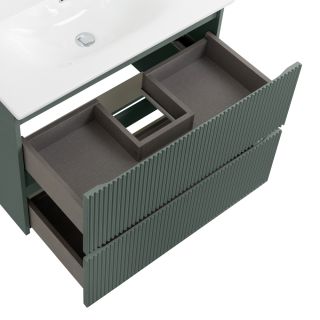 База под раковину BelBagno подвесная с фрезерованными ручками по всей длине фасада с двумя выкатн. ящ.  900x455x608, UNO-900-2C-SO-VO еловый матовый
