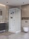 Душевая кабина BelBagno Формат UNO-CAB-A-1-90-C-Cr-Bi-TOP-L 90x90 см профиль хром стекло прозрачное