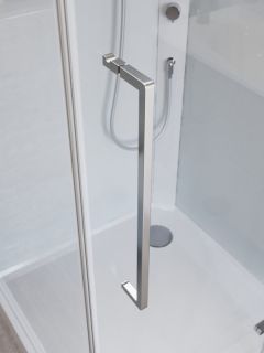 Душевая кабина BelBagno Формат UNO-CAB-A-1-90-C-Cr-Bi-TOP-L 90x90 см профиль хром стекло прозрачное