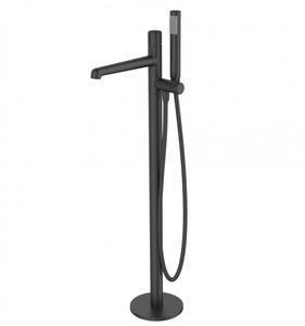 Напольный смеситель для ванны BelBagno Uno чёрный матовый UNO-FMT-NERO