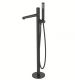Напольный смеситель для ванны BelBagno Uno чёрный матовый UNO-FMT-NERO