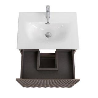 База под раковину BelBagno подвесная с фрезерованными ручками по всей длине фасада с двумя выкатн. ящ., 500x395x608,UNO-MINI-500-2C-SO-СO бежевый матовый