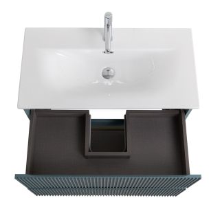 База под раковину BelBagno подвесная с фрезерованными ручками по всей длине фасада с двумя выкатн. ящ. 800x395x608,UNO-MINI-800-2C-SO-AO голубой матовый