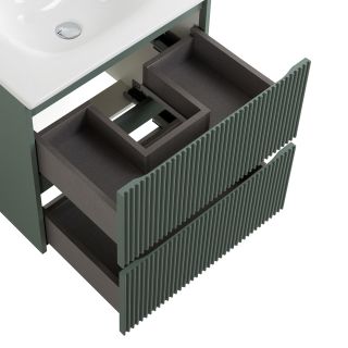 База под раковину BelBagno подвесная с фрезерованными ручками по всей длине фасада с двумя выкат. ящ., 800x395x608,UNO-MINI-800-2C-SO-VO еловый матовый