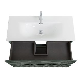 База под раковину BelBagno подвесная с фрезерованными ручками по всей длине фасада с двумя выкатн. ящ., 900x395x608,UNO-MINI-900-2C-SO-VO еловый матовый