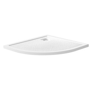 Душевой поддон  BelBagno UNO TRAY-MR-UNO-R-90-550-35-W-CR из искусственного мрамора в комплекте с сифоном