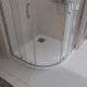 Душевой поддон  BelBagno UNO TRAY-MR-UNO-R-90-550-35-W-CR из искусственного мрамора в комплекте с сифоном Душевой поддон  BelBagno UNO TRAY-MR-UNO-R-90-550-35-W-CR из искусственного мрамора в комплекте с сифоном