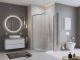 Душевой поддон  BelBagno UNO TRAY-MR-UNO-R-90-550-35-W-CR из искусственного мрамора в комплекте с сифоном Душевой поддон  BelBagno UNO TRAY-MR-UNO-R-90-550-35-W-CR из искусственного мрамора в комплекте с сифоном