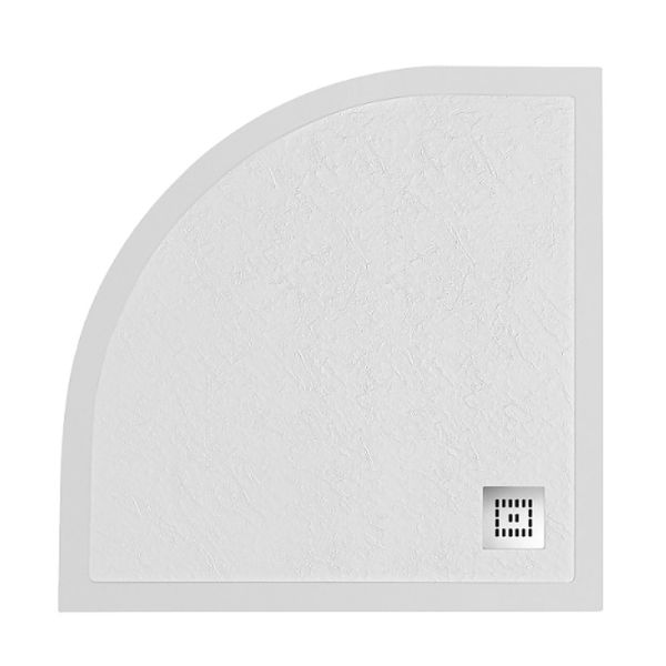 Душевой поддон  BelBagno UNO TRAY-MR-UNO-R-90-550-35-W-CR из искусственного мрамора в комплекте с сифоном Душевой поддон  BelBagno UNO TRAY-MR-UNO-R-90-550-35-W-CR из искусственного мрамора в комплекте с сифоном