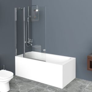 Шторка на ванну Belbagno UNO-V-11-100/150-C-Cr